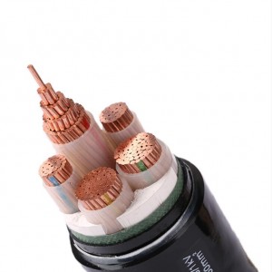YJV22 0.6/1KV 10-400mm² 2-5 nüvəli Aşağı və orta gərginlikli zirehli saf mis çarpaz bağlantılı elektrik kabeli