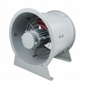 BT/CBF 220/380V 0,18-7,5 KW Ventilator me rrjedhje boshtore rezistente ndaj shperthimit per shkarkim te forte tymi dhe ventilim ne impiantet industriale