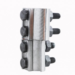 JBTLY 10-400mm² 90 * 75 * 75mm Pinça de connexió de cable aèria de la trinxera paral·lela amb forma especial de coure-alumini