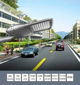 Aluminium IP66 150W tot 200W Outdoor Road Lamp CE LVD IP66 waterdichte led-straatverlichting