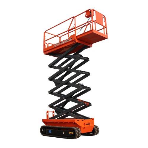 Mobile small tracked 19 foot scissor lift for sale home indoor outdoor use