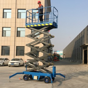 Towable Hydraulic Scissor Lift 14m 500kg SJY0.5-14