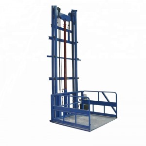 Elevador de carga hidráulico vertical de almacén