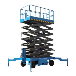Movable Scissor Lift Scanffolding Man Aerial Work Platform18m 500kg SJY0.5-18