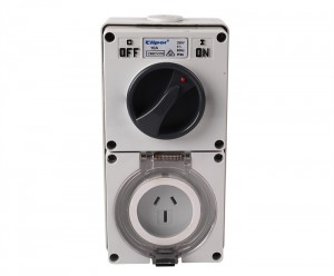 SAA Australia AS/NZS3123 single phase IP66 3pin 10A industrial electrical switched socket outlet