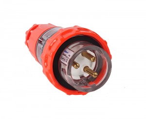Good Quality IP66 3 round Pin SAA approved Industrial Plug With Brass Head