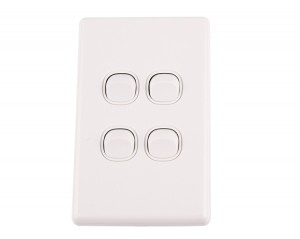 SAA Approval wall switch four gang light switch 250V 16A Vertical DS607V