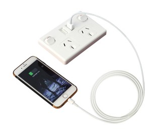 SAA approval DSPPD Double Pole Dual PowerPoints with double USB Charging 5V 2.1A for Caravan