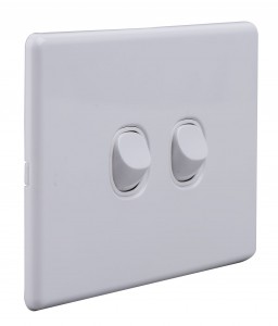 SAA Approval Australia market  Electrical two gang 16A Slimline Wall Switch