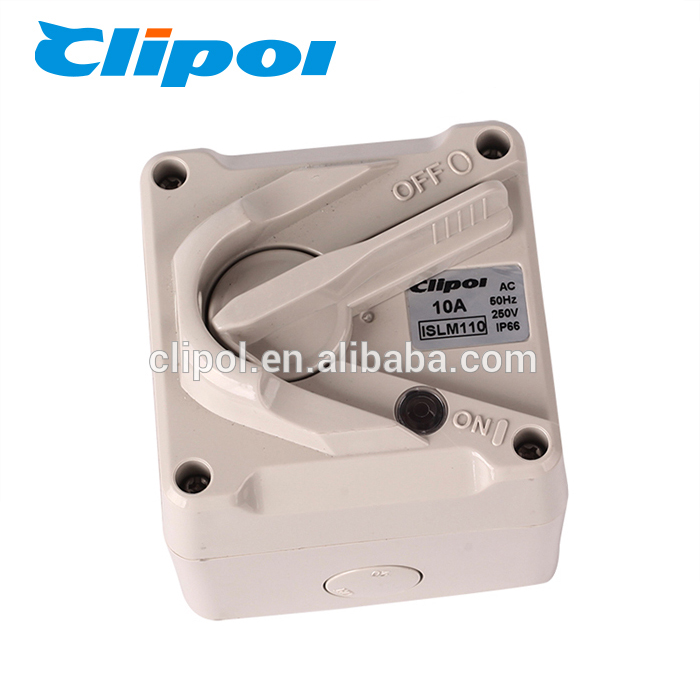 Electric isolator types anti aging single pole 10A IP66 electrical isolator switch Featured Image