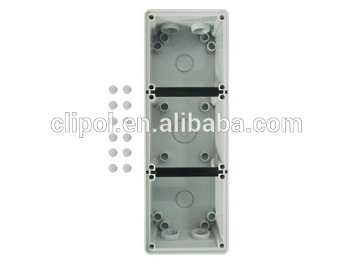 RCD cover PC 3 gang Mounting Enclosure C66MEB3