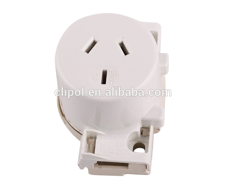 Quick connect socket AS/NZS SAA 250V 10A downlight plug base