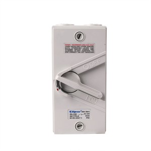 AS/NZS standard Weatherproof isolator 2P 250V 20A Isolating switch