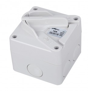 SAA Approval IP66 Weatherproof MINI Isolator switch 1P 16A 250V ISLM116