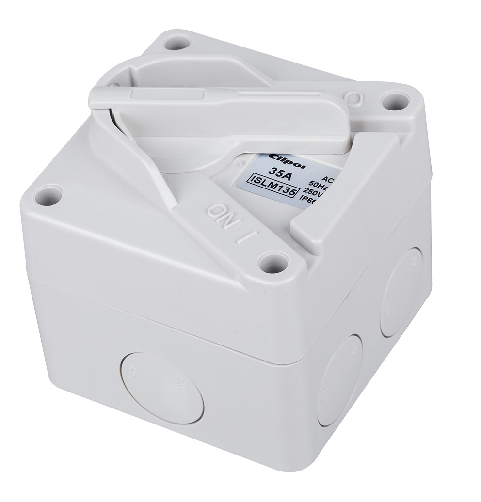 Australia market SAA Approval IP66 MINI Isolating switch 1P 35A 250V Featured Image