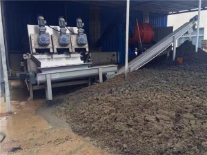 Fully-Automatic Waste Water Treatment Plant  Sludge Dewatering Screw Filter Press Mobile Sludge Dewatering System