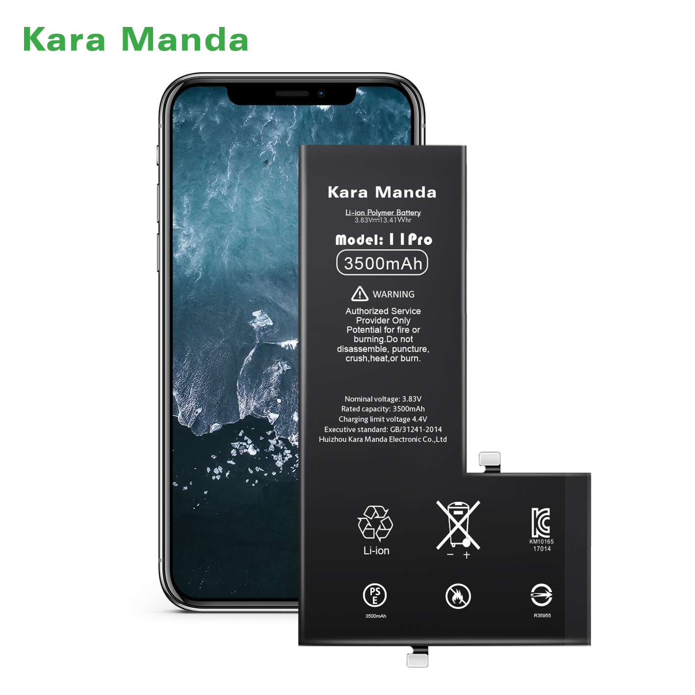 Kara Manda wholesale iphone 11pro high capacity battery