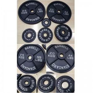 Steel Olympic weight plates Standard Metal Weight Plates with 2” Opening for Bodybuilding, Olympic & Power lifting workouts. Metal Weight Plates Sold in Singles, Pairs & Sets. Available from 2.5 to 45 Pounds.