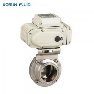 Automatic electric motorized actuator butterfly valve