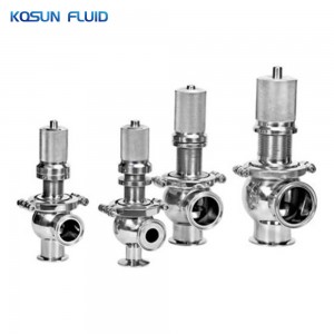 Stainless steel sanitary safety valve for tank and pump