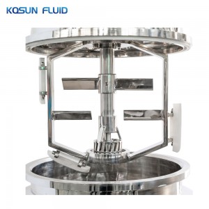 Stainless steel cosmetics mixing tank