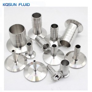 Stainless steel tri clamp hose barb pipe fitting