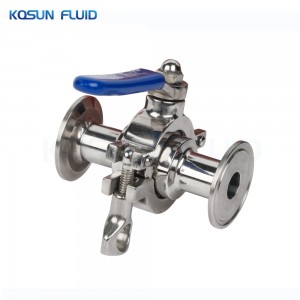 Stainless steel hygienic food grade tri clamp ball valve