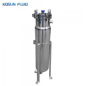 Stainless steel jacketed bag filter housing
