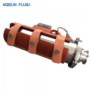 Stainless steel tank vent filter with heating jacket