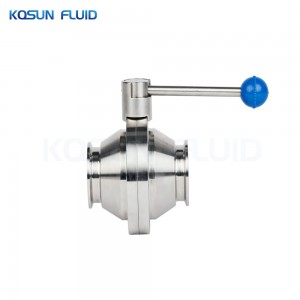 Stainless steel butterfly ball valve