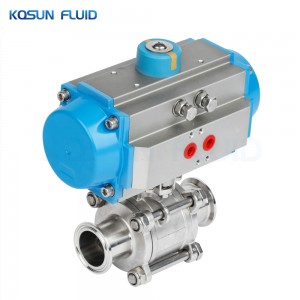 Pneumatic actuated automatic ball valves