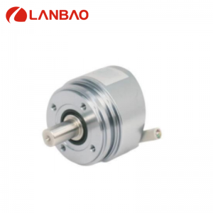 LANBAO Ŝelo-diametro 39mm, dikeco 31.5mm IP65 12V 24V Optika Absoluta valorkodigilo