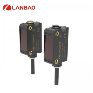 LANBAO 10-30VDC PNP NO+NC Distancia nominal 5m Sensor de reflexión polarizado fotoeléctrico láser
