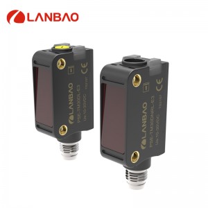 LANBAO 10-30VDC PNP NO+NC Distància nominal 5m Sensor de reflexió fotoelèctric làser polaritzat