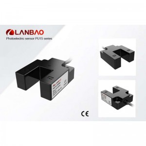 Fotoelektrični senzor viličarjev PU15-TDPO 7 mm, 15 mm ali 30 mm razdalja zaznavanja po izbiri