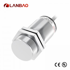 Lanbao-ს სრული მეტალის სენსორი LR30XCF10DNOQ-E2 M30 ფლეში ან ჩარეცხილი M12 კონექტორით