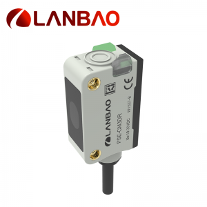 Sensor fotocélula de formato quadrado 10-30VDC PSE-CC100DNB-E3 TOF 100cm para medição de distância