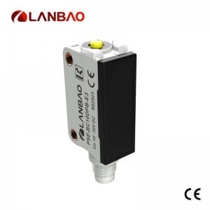 Small Square Polarized Retroreflective Photoelectric Sensor PSE-PM3DPBR with reflector included