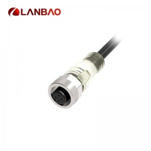 כבל חיבור Lanbao M12 זמין ביציאת LED NPN PNP עם 3 פינים ו-4 פינים