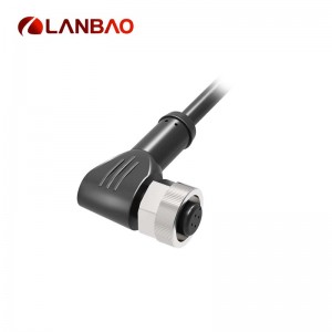 Свързващ кабел Lanbao M12, наличен в 3-пинов, 4-пинов тип гнездо и щепсел