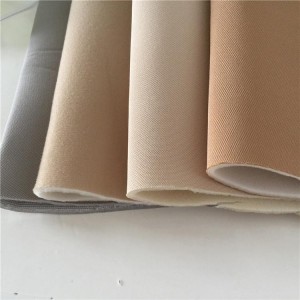 Fabric laminated with foam