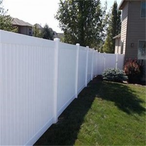 6ft.HxW8ft.W hot sale cheap white pvc plastic privacy vinyl fence for garden yard