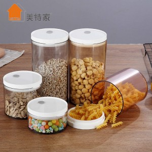 One of Hottest for Spice Jar 4 - Storage Containers, Round Shape – Metka