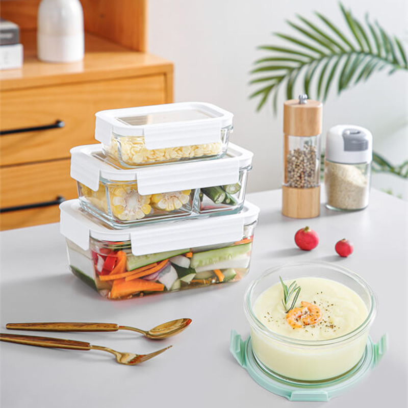 Free sample for Storage Container Set Food - High Borosilicate Glass Safe Food Storage Container with Lids – Metka