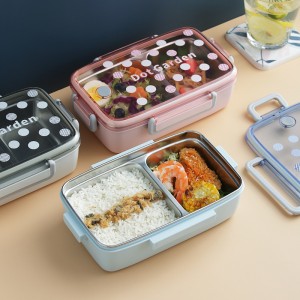 OEM/ODM Factory Empty Seasoning Shakers - Stainless Steel Lunch Box Bento Box  – Metka