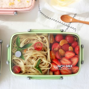 Portable 2-Compartment  Stainless Steel Food Grade Lunch Containers 