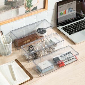 Clear Power Cord Organizer with 6 Compartments