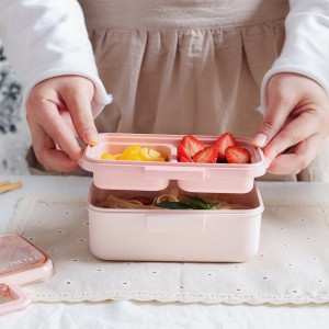 Bamboo fiber lunch box for Kids and Adults