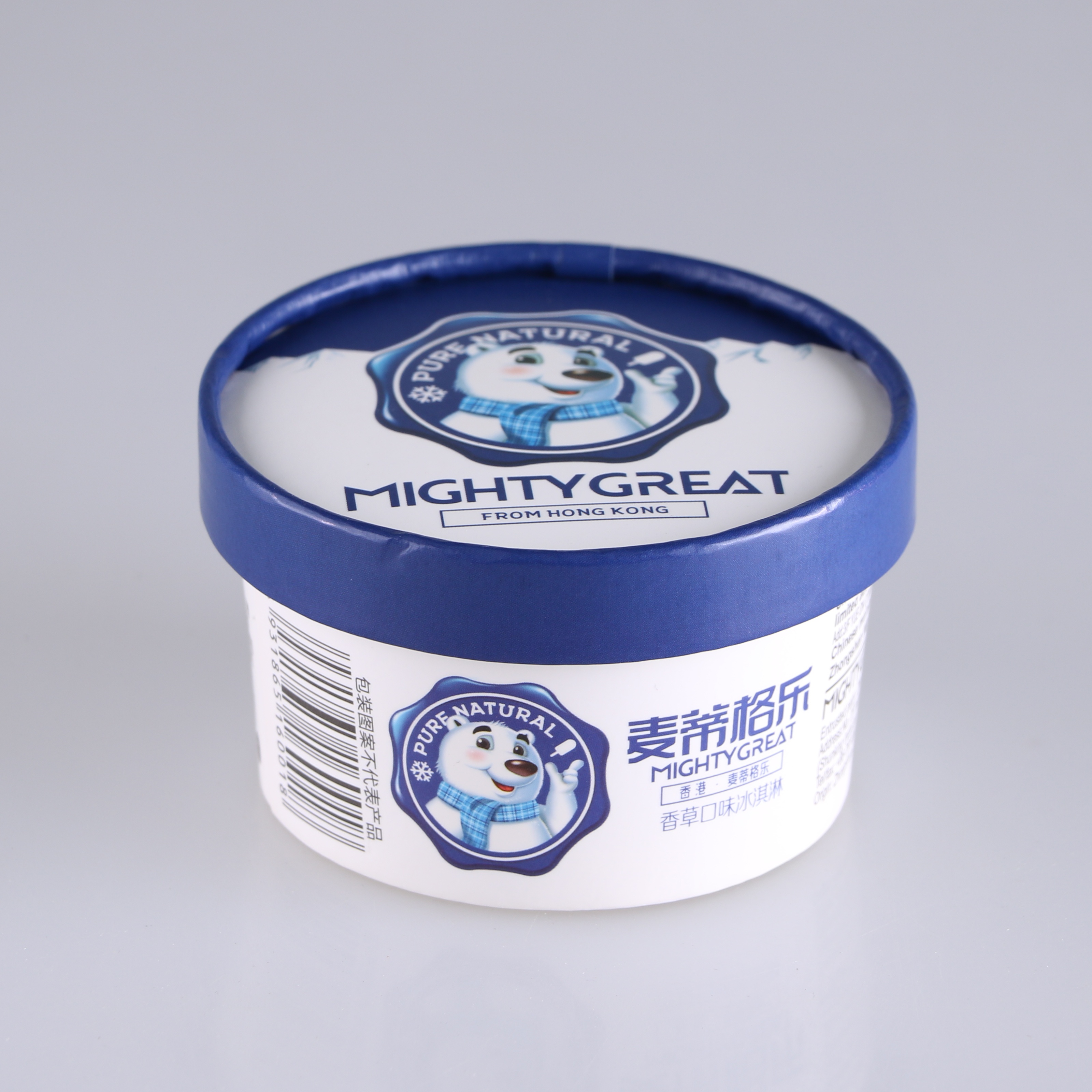 5oz High Quality Custom Design Ice Cream Cups with Paper Lid Manufacturer