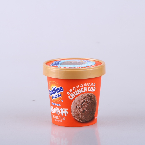 155ml Wholesale China Factory Custom Logo Paper Cups Ice Cream with Lid